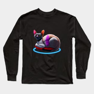 Cyberpunk Kitty Long Sleeve T-Shirt